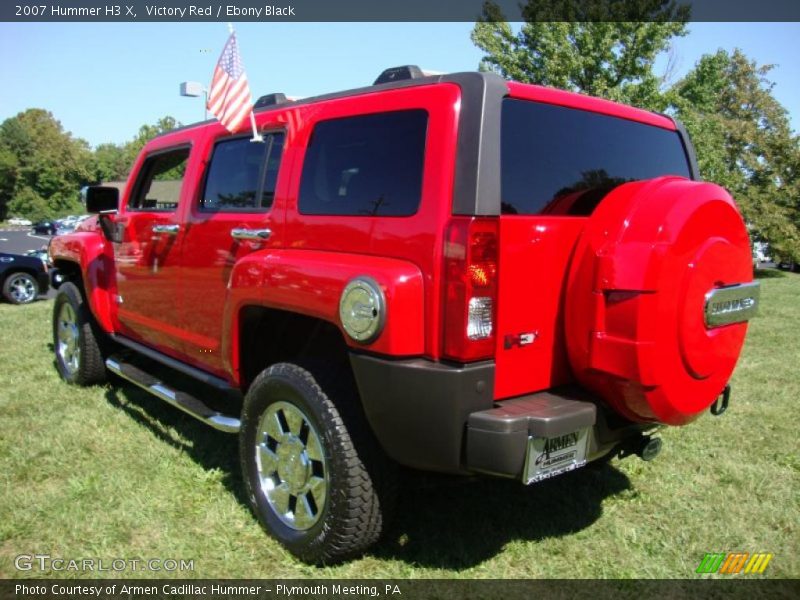 Victory Red / Ebony Black 2007 Hummer H3 X
