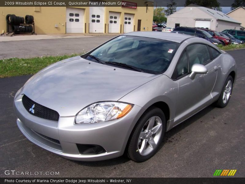 Quicksilver Pearl / Medium Gray 2009 Mitsubishi Eclipse GS Coupe