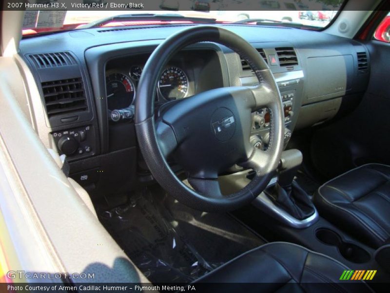 Victory Red / Ebony Black 2007 Hummer H3 X