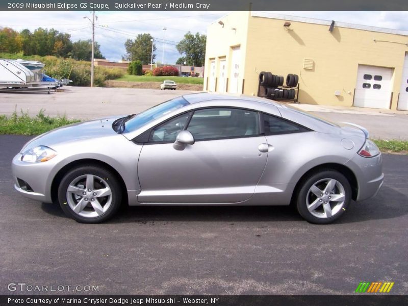 Quicksilver Pearl / Medium Gray 2009 Mitsubishi Eclipse GS Coupe