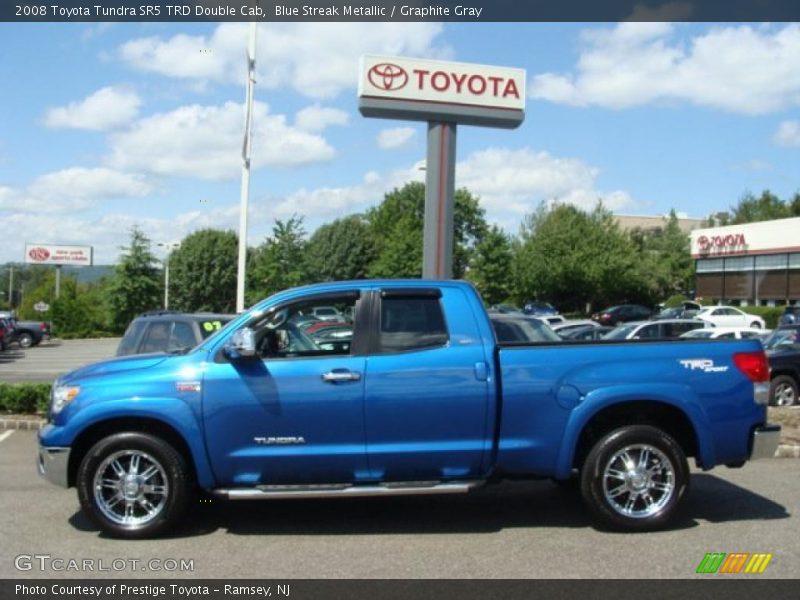 Blue Streak Metallic / Graphite Gray 2008 Toyota Tundra SR5 TRD Double Cab