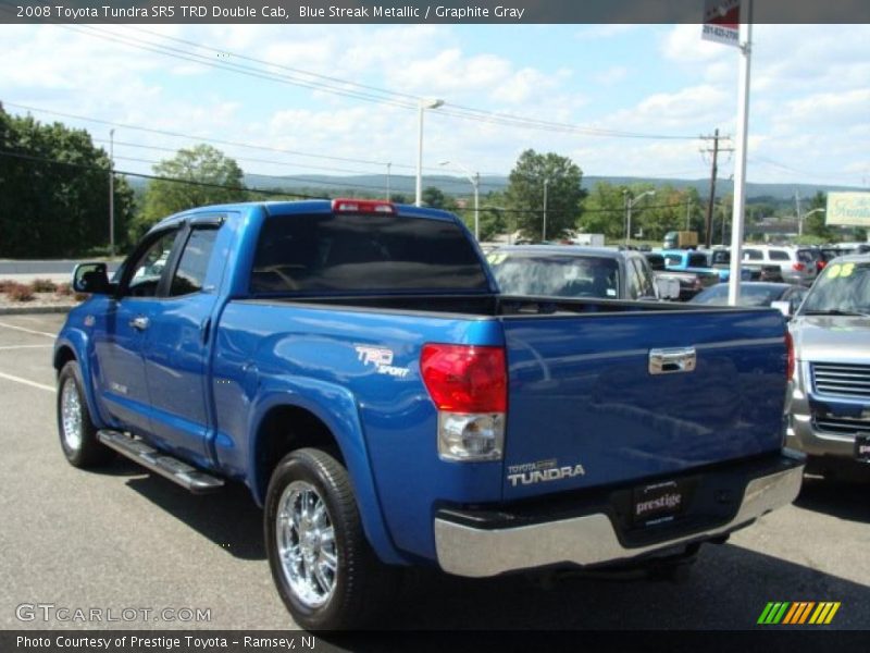 Blue Streak Metallic / Graphite Gray 2008 Toyota Tundra SR5 TRD Double Cab