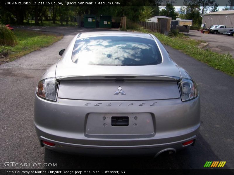Quicksilver Pearl / Medium Gray 2009 Mitsubishi Eclipse GS Coupe