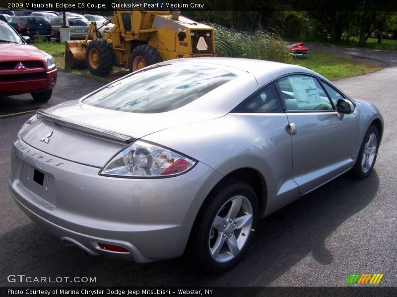 Quicksilver Pearl / Medium Gray 2009 Mitsubishi Eclipse GS Coupe