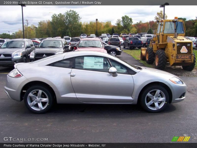 Quicksilver Pearl / Medium Gray 2009 Mitsubishi Eclipse GS Coupe
