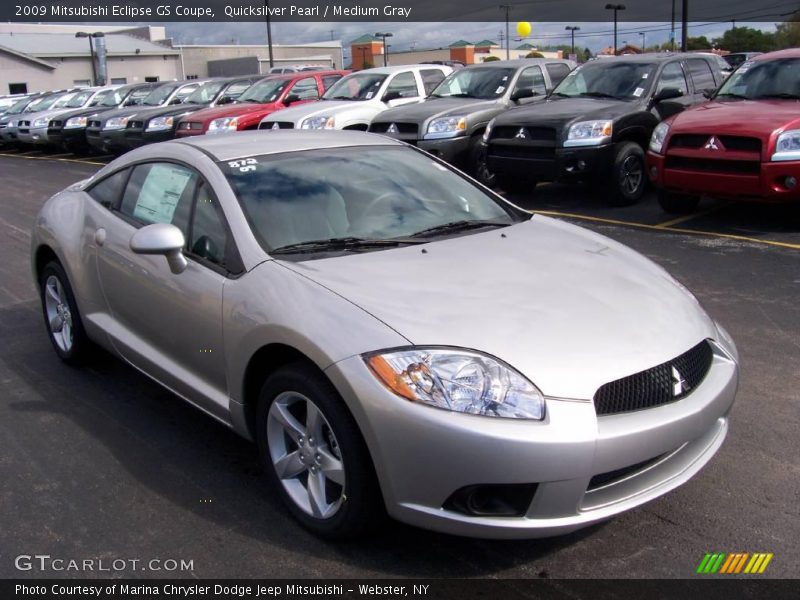 Quicksilver Pearl / Medium Gray 2009 Mitsubishi Eclipse GS Coupe