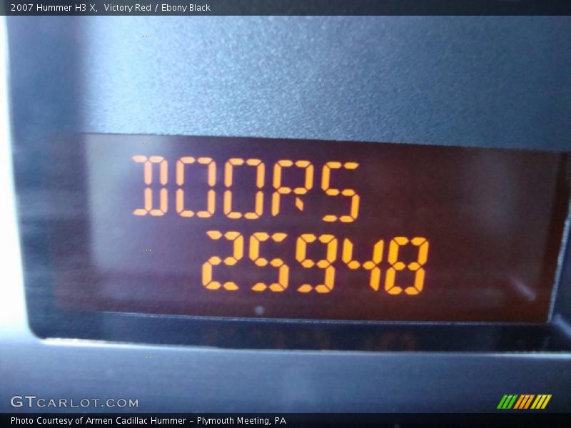 Victory Red / Ebony Black 2007 Hummer H3 X