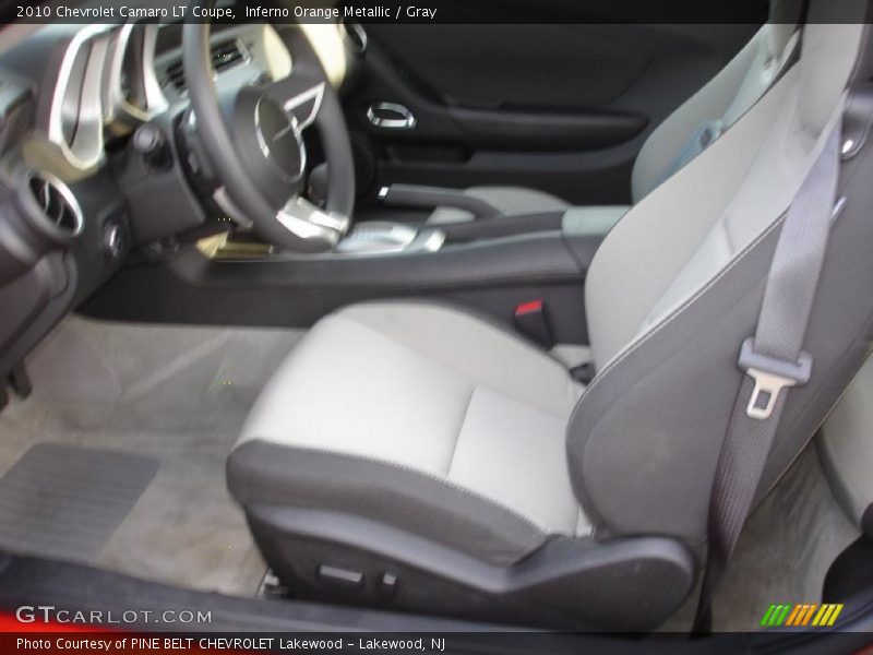 Inferno Orange Metallic / Gray 2010 Chevrolet Camaro LT Coupe