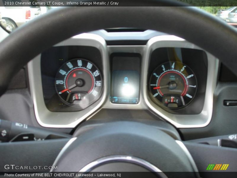 Inferno Orange Metallic / Gray 2010 Chevrolet Camaro LT Coupe