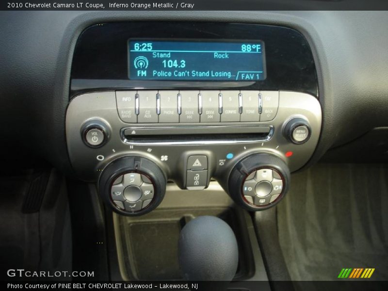 Inferno Orange Metallic / Gray 2010 Chevrolet Camaro LT Coupe
