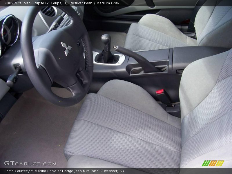Quicksilver Pearl / Medium Gray 2009 Mitsubishi Eclipse GS Coupe