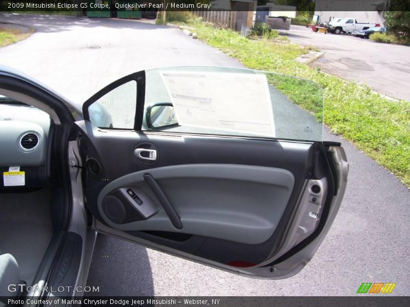 Quicksilver Pearl / Medium Gray 2009 Mitsubishi Eclipse GS Coupe