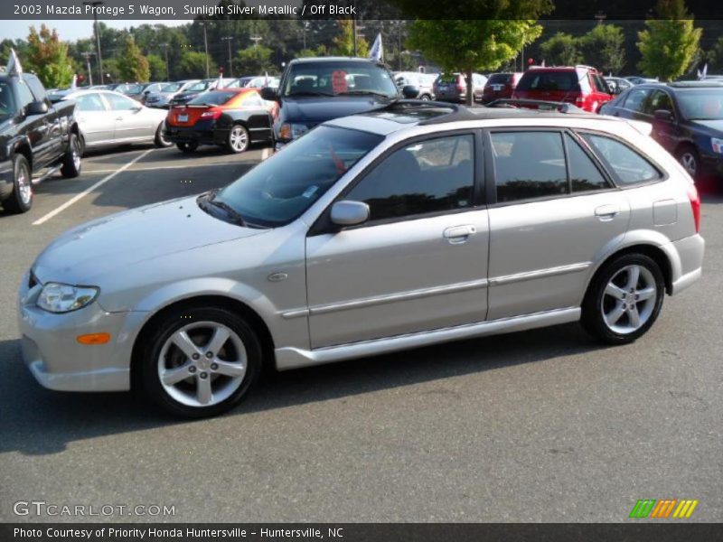 Sunlight Silver Metallic / Off Black 2003 Mazda Protege 5 Wagon