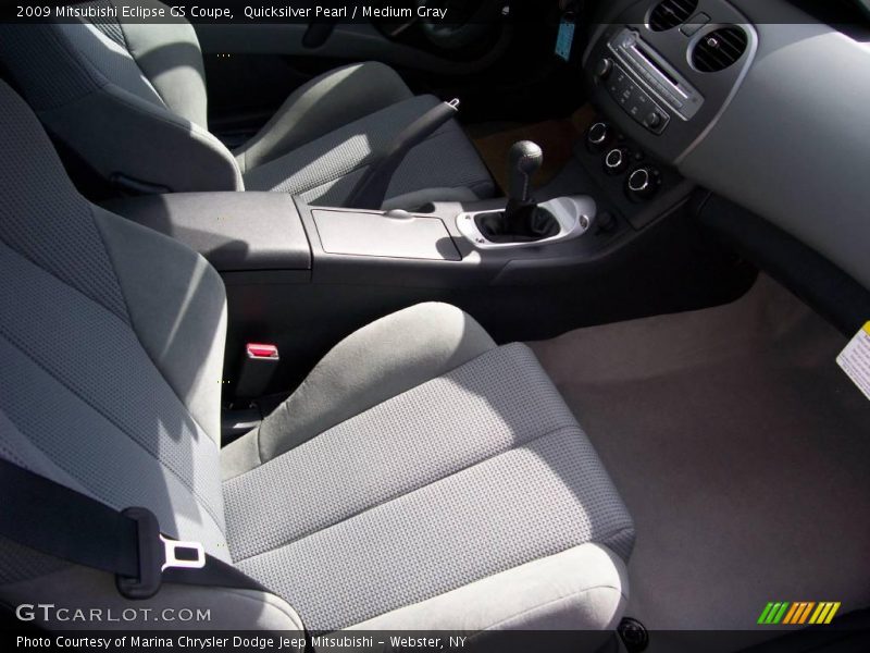Quicksilver Pearl / Medium Gray 2009 Mitsubishi Eclipse GS Coupe