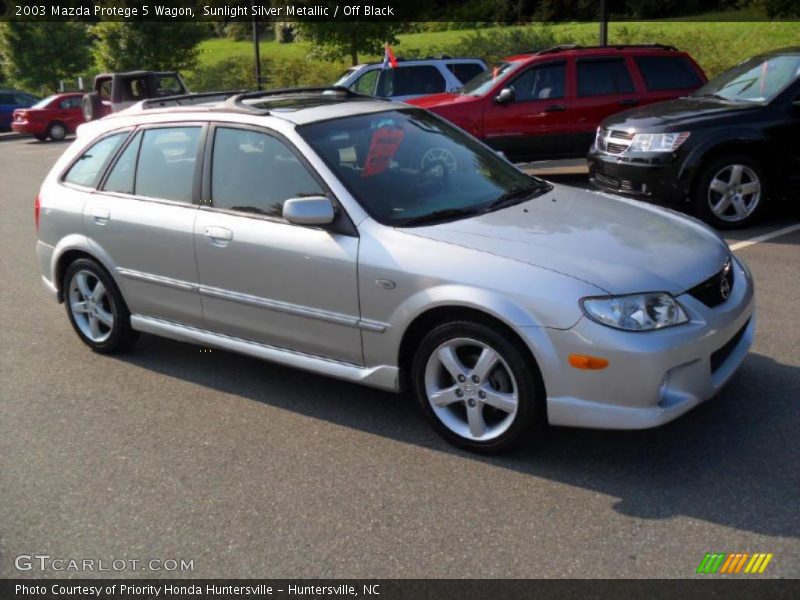 Sunlight Silver Metallic / Off Black 2003 Mazda Protege 5 Wagon