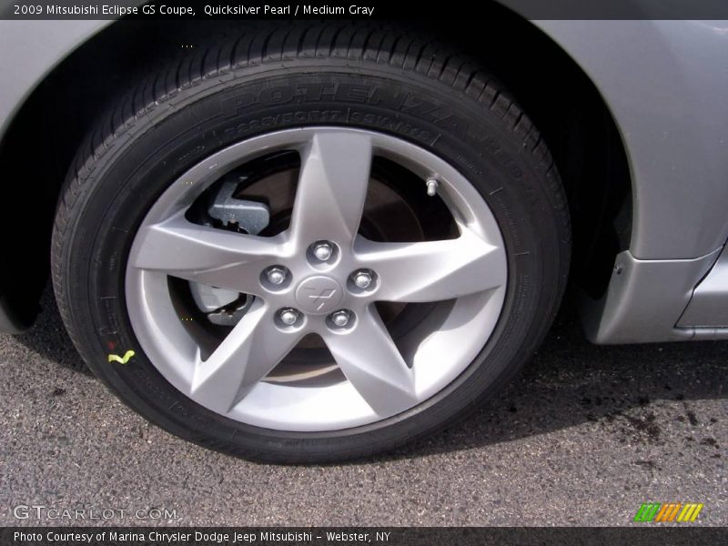 Quicksilver Pearl / Medium Gray 2009 Mitsubishi Eclipse GS Coupe