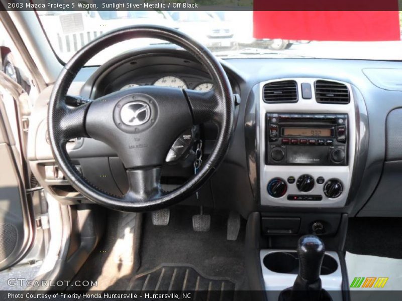 Sunlight Silver Metallic / Off Black 2003 Mazda Protege 5 Wagon