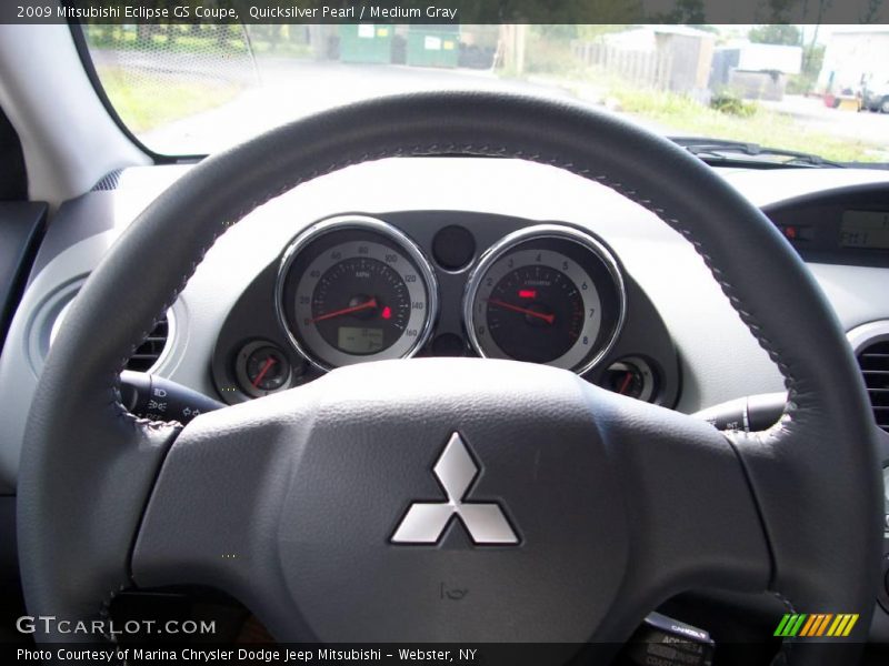 Quicksilver Pearl / Medium Gray 2009 Mitsubishi Eclipse GS Coupe