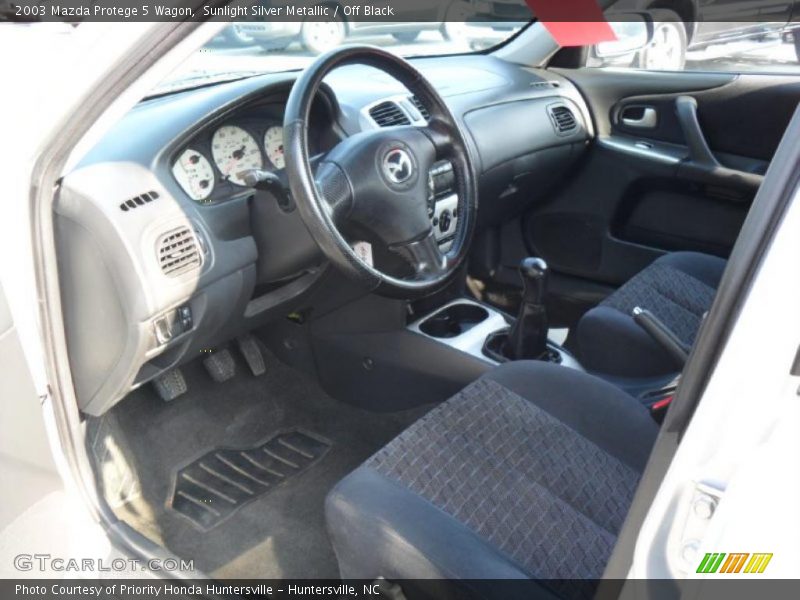 Sunlight Silver Metallic / Off Black 2003 Mazda Protege 5 Wagon