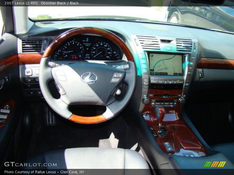 Obsidian Black / Black 2007 Lexus LS 460