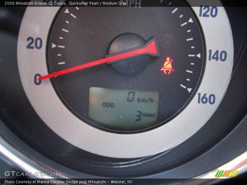 Quicksilver Pearl / Medium Gray 2009 Mitsubishi Eclipse GS Coupe