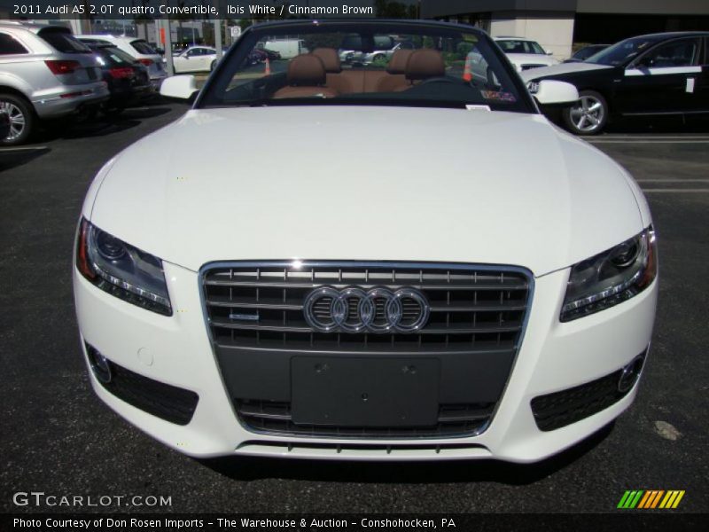 Ibis White / Cinnamon Brown 2011 Audi A5 2.0T quattro Convertible