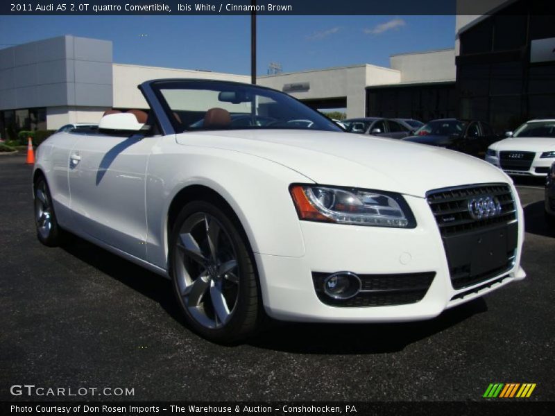 Ibis White / Cinnamon Brown 2011 Audi A5 2.0T quattro Convertible