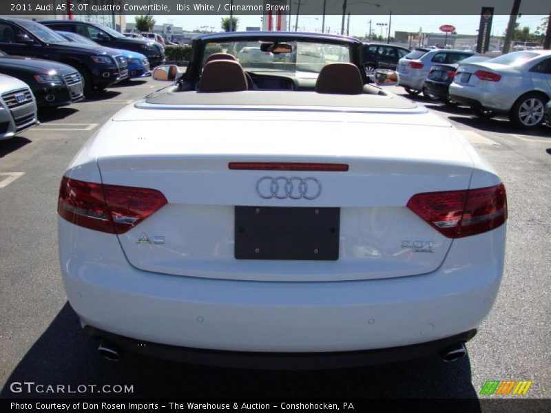 Ibis White / Cinnamon Brown 2011 Audi A5 2.0T quattro Convertible