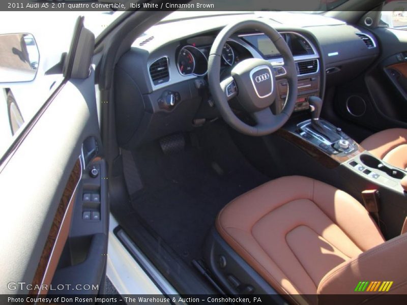 Ibis White / Cinnamon Brown 2011 Audi A5 2.0T quattro Convertible