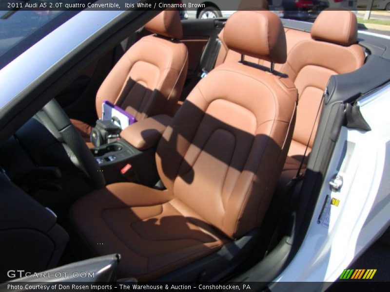 Ibis White / Cinnamon Brown 2011 Audi A5 2.0T quattro Convertible