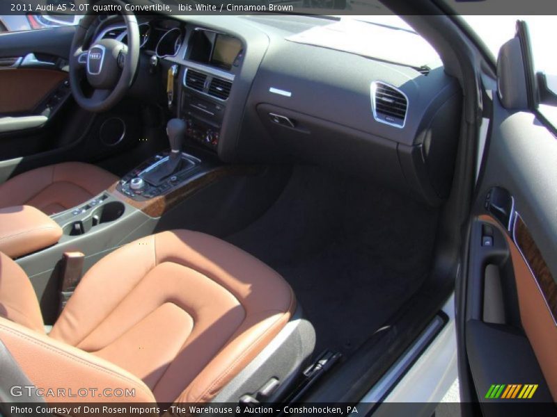 Ibis White / Cinnamon Brown 2011 Audi A5 2.0T quattro Convertible