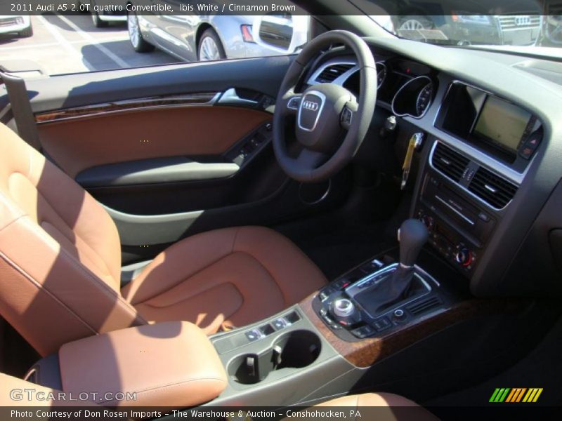 Ibis White / Cinnamon Brown 2011 Audi A5 2.0T quattro Convertible