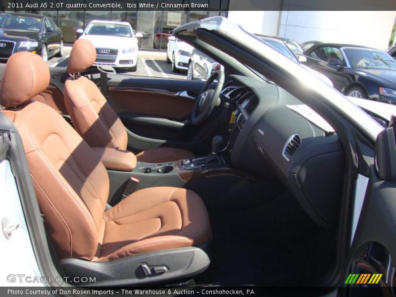 Ibis White / Cinnamon Brown 2011 Audi A5 2.0T quattro Convertible