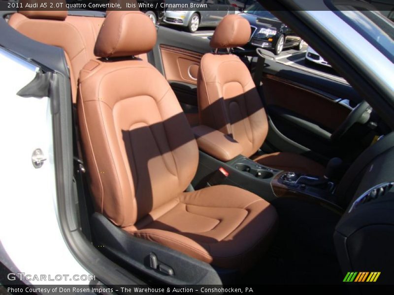 Ibis White / Cinnamon Brown 2011 Audi A5 2.0T quattro Convertible