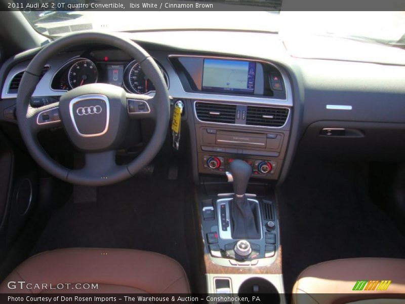 Ibis White / Cinnamon Brown 2011 Audi A5 2.0T quattro Convertible