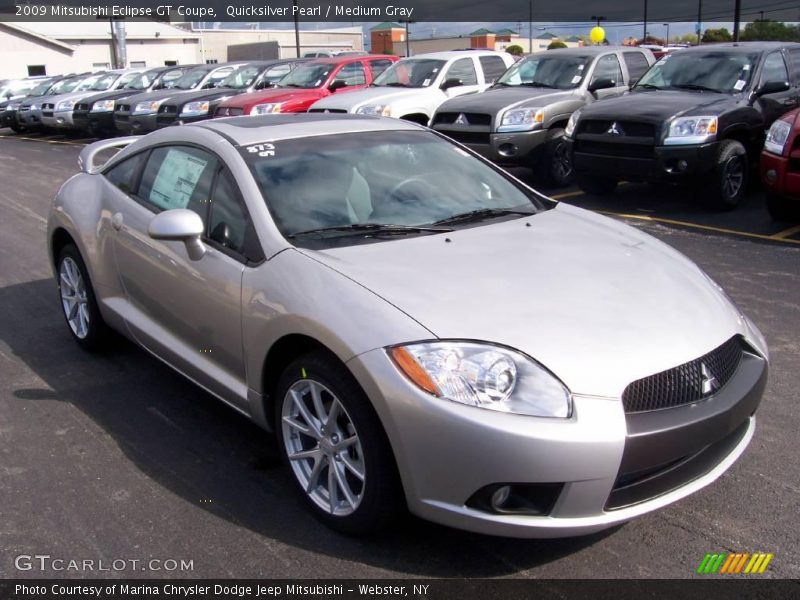 Quicksilver Pearl / Medium Gray 2009 Mitsubishi Eclipse GT Coupe
