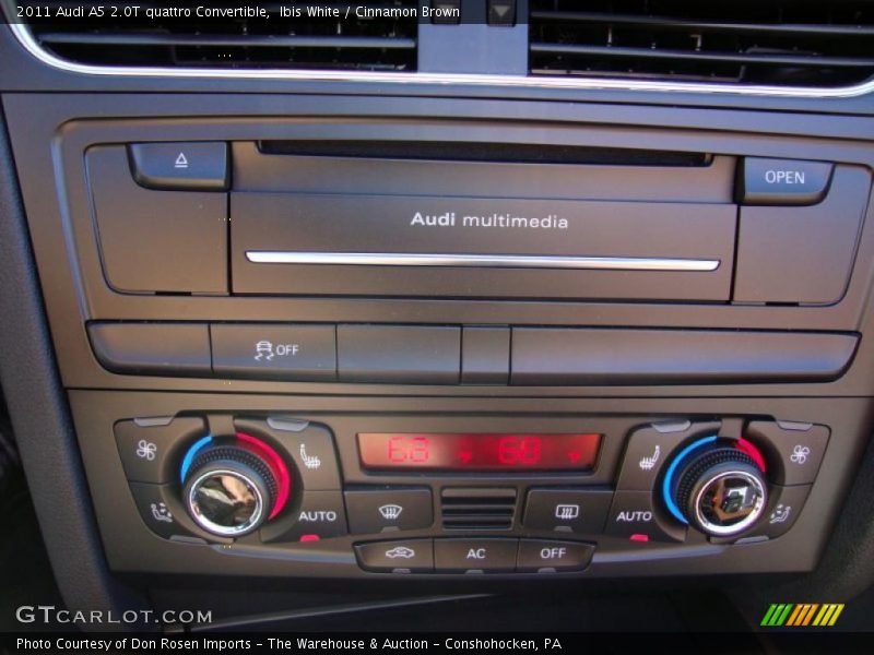 Ibis White / Cinnamon Brown 2011 Audi A5 2.0T quattro Convertible