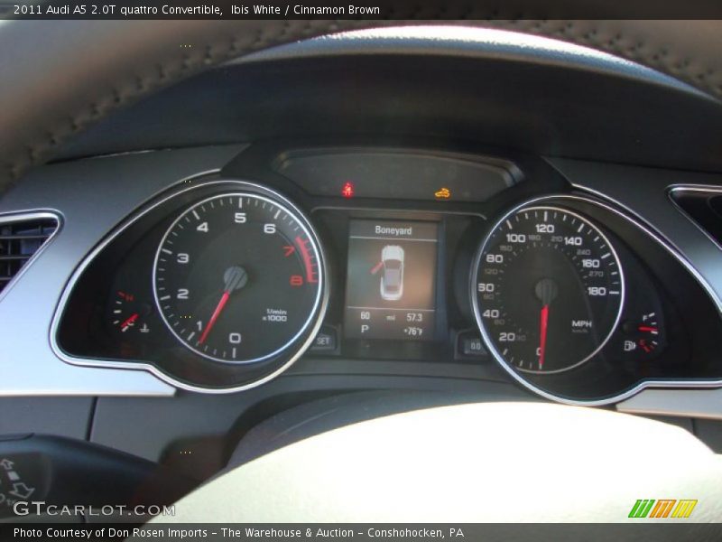 Ibis White / Cinnamon Brown 2011 Audi A5 2.0T quattro Convertible