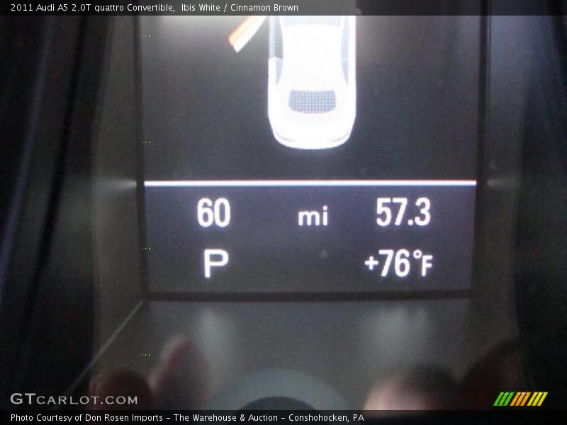 Ibis White / Cinnamon Brown 2011 Audi A5 2.0T quattro Convertible