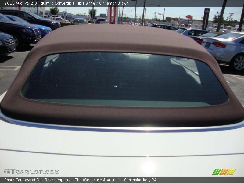 Ibis White / Cinnamon Brown 2011 Audi A5 2.0T quattro Convertible