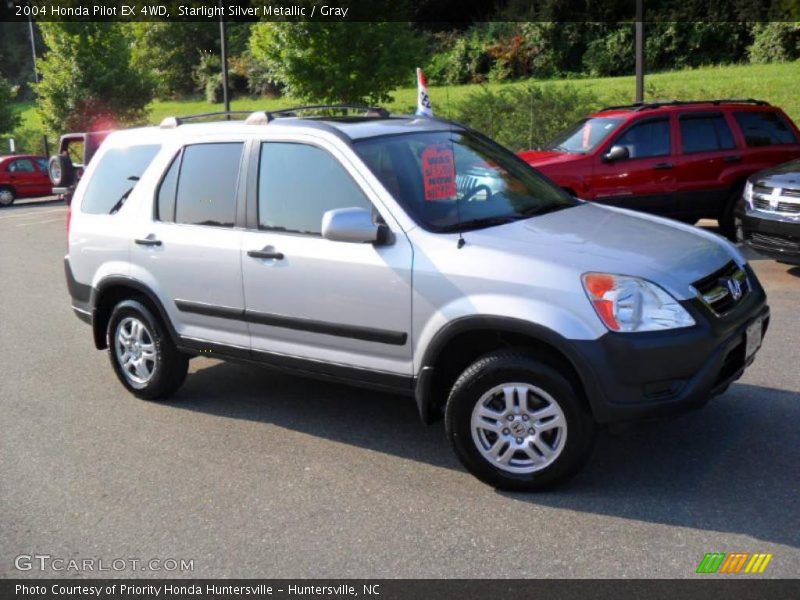Starlight Silver Metallic / Gray 2004 Honda Pilot EX 4WD