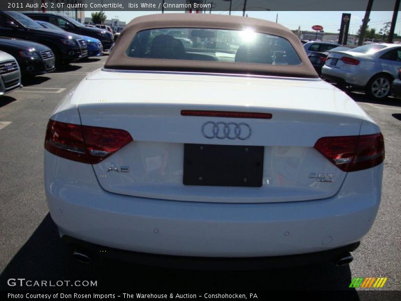 Ibis White / Cinnamon Brown 2011 Audi A5 2.0T quattro Convertible