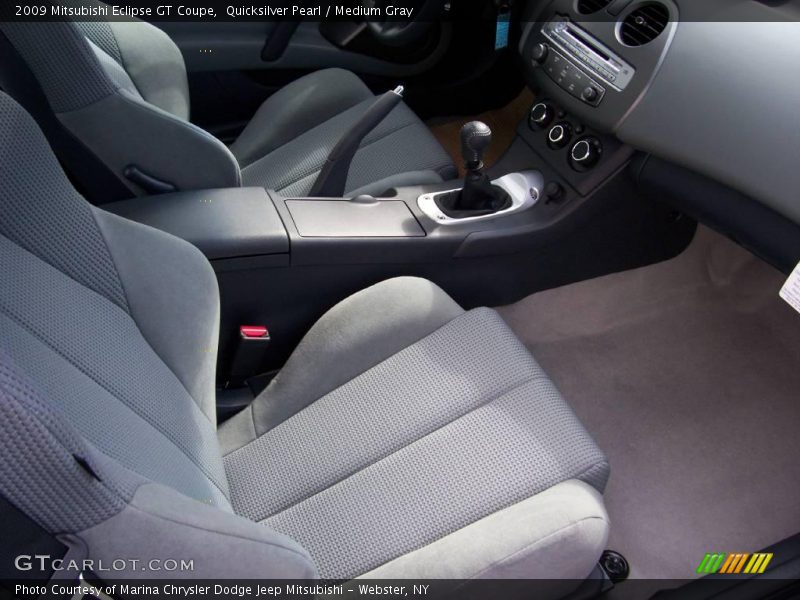 Quicksilver Pearl / Medium Gray 2009 Mitsubishi Eclipse GT Coupe