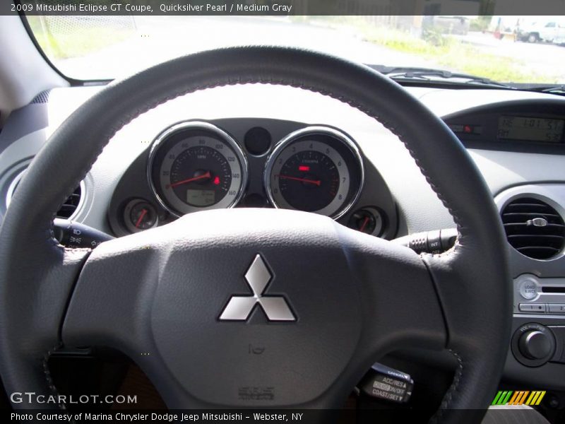 Quicksilver Pearl / Medium Gray 2009 Mitsubishi Eclipse GT Coupe