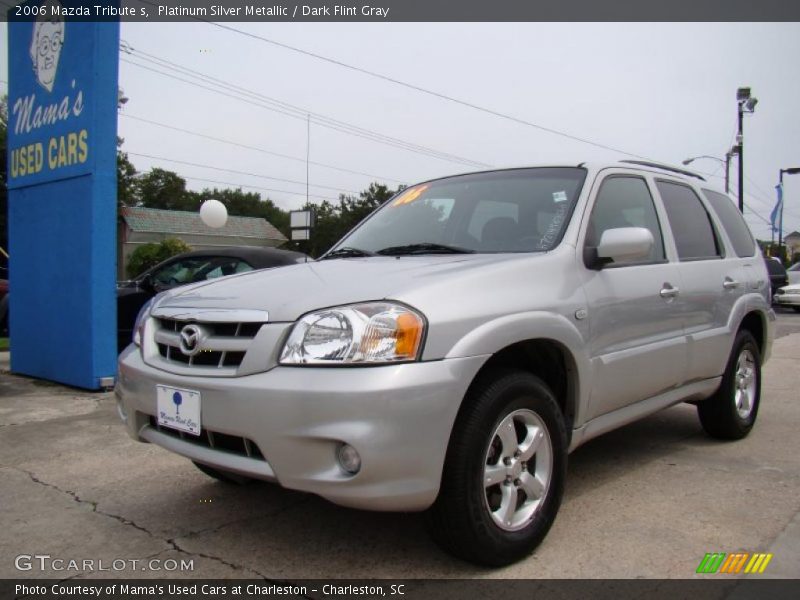 Platinum Silver Metallic / Dark Flint Gray 2006 Mazda Tribute s