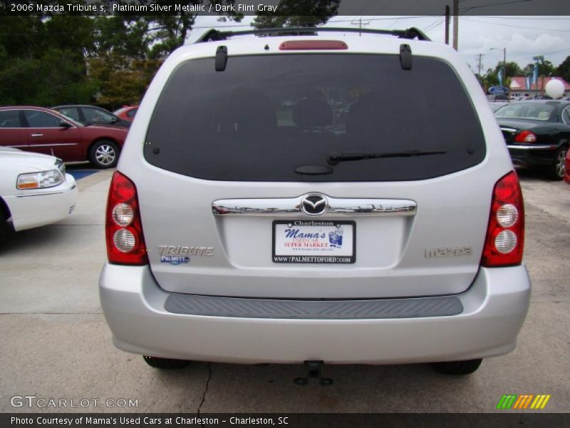 Platinum Silver Metallic / Dark Flint Gray 2006 Mazda Tribute s