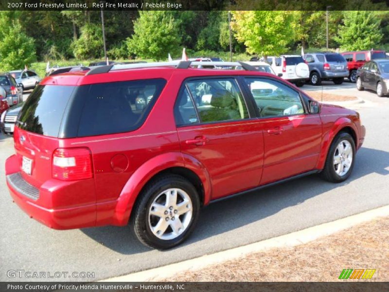 Red Fire Metallic / Pebble Beige 2007 Ford Freestyle Limited