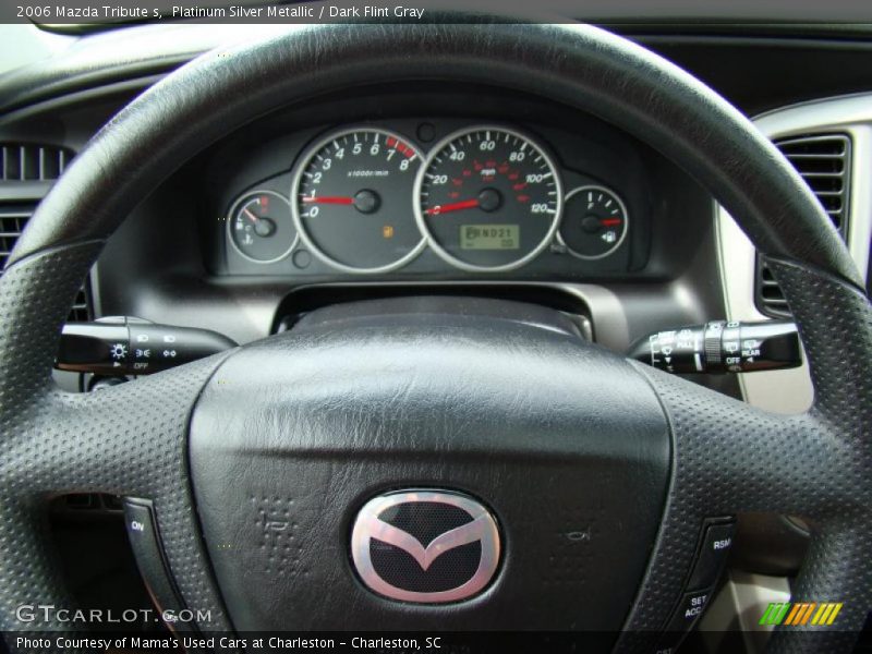 Platinum Silver Metallic / Dark Flint Gray 2006 Mazda Tribute s