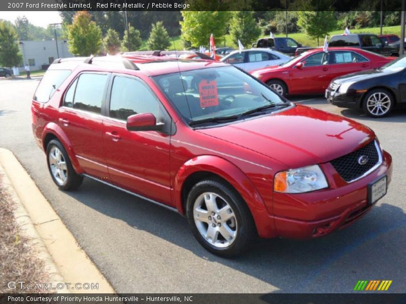 Red Fire Metallic / Pebble Beige 2007 Ford Freestyle Limited