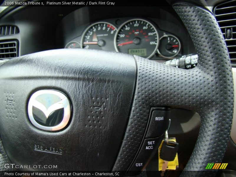 Platinum Silver Metallic / Dark Flint Gray 2006 Mazda Tribute s